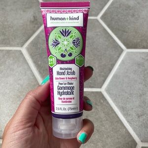 human+kind moisturizing hand scrub Elderflower & raspberry. Brand new, unopened.